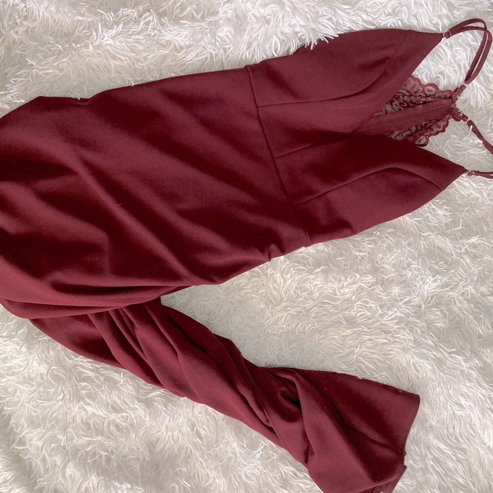 Long Burgundy Dress